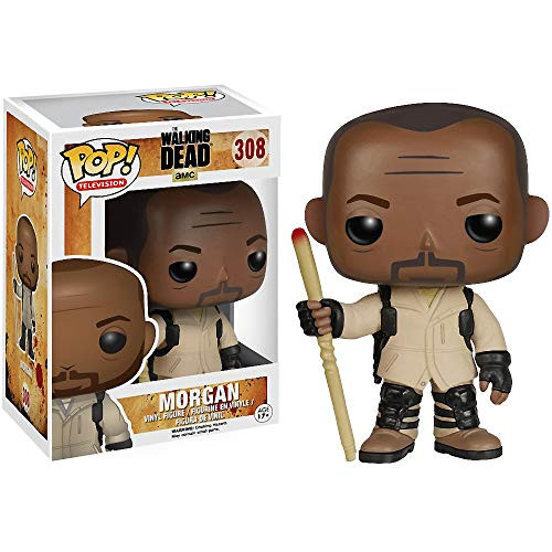 Funko Morgan: Walking Dead x POP! TV Vinyl Figure & 1 POP! Compatible PET Plastic Graphical Protector Bundle [#308 / 06511 - B]