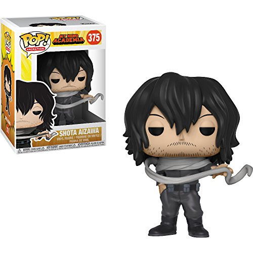 Funko Shota Aizawa: My Hero Academia x POP! Animation Vinyl Figure & 1 POP! Compatible PET Plastic Graphical Protector Bundle [#375 / 32135 - B]