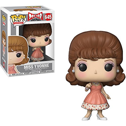 Funko Miss Yvonne: Pee-wee's Playhouse x POP! TV Vinyl Figure & 1 POP! Compatible PET Plastic Graphical Protector Bundle [#645 / 21786 - B]