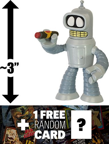 Bender - Futurama: ~3" Funko Mystery Minis x Science Fiction Vinyl Figure Series #2 + 1 FREE Sci-fi Entertainment Trading Card Bundle [59019]