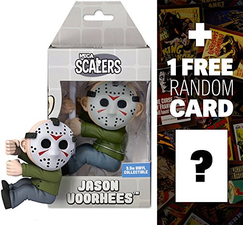 Jason Woorhees ~3" Figure: NECA Scalers Series #2 + 1 FREE Horror & Sci-fi Movies Trading Card Bundle Jason Woorhees ~3" Figure: NECA Scalers Series #2 + 1 FREE Horror & Sci-fi Movies Trading Card Bundle