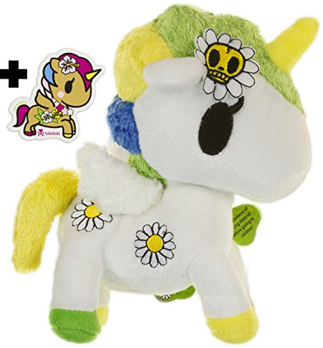 Tokidoki Margherita Unicorno ~8" Plush Plush Series + 1 Free Unicorno Mini-Sticker Bundle