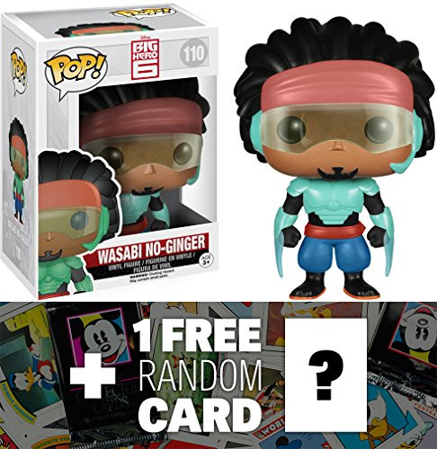 Wasabi No-Ginger: Funko POP! x Disney Big Hero 6 Vinyl Figure + 1 FREE Classic Disney Trading Card Bundle [46606]