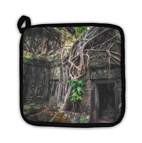 Gear New"Ta Prohm Temple Giant Banyan Tree Angkor Wat SIEM Reap Cambodia Pot Holder