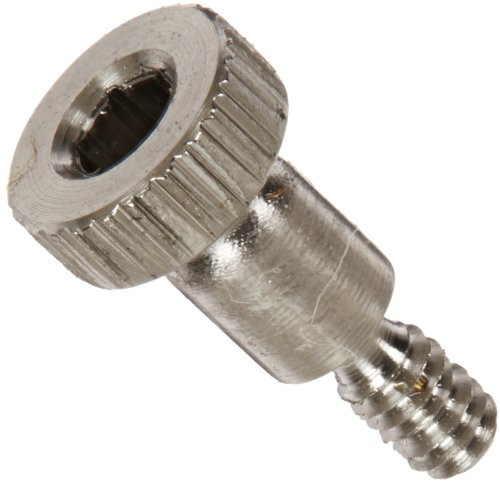 316 Stainless Steel Shoulder Screw, Plain Finish, Socket Head Cap, Hex Socket Drive, Standard Tolerance, 3 mm Shoulder Diameter, 5 mm Shoulder Length, M2-0.4 Threads, 3.8 mm Thread Length, Made in US, (Pack of 1)