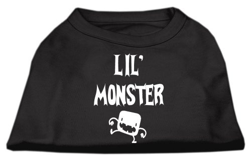 Mirage Pet Products Lil Monster Screen Print Shirts Black  Lg (14)