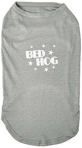 Mirage Pet Products 20-Inch Bed Hog Screen Printed Shirt, 3X-Large, Grey