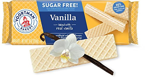 Voortman Bakery Sugar Free Vanilla Wafer Cookies, Pack of 4