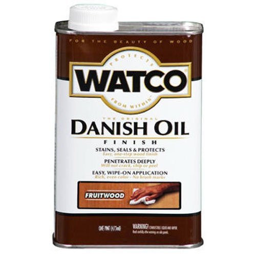 Watco 65451H Danish Oil Wood Finish, Pint, Fruitwood