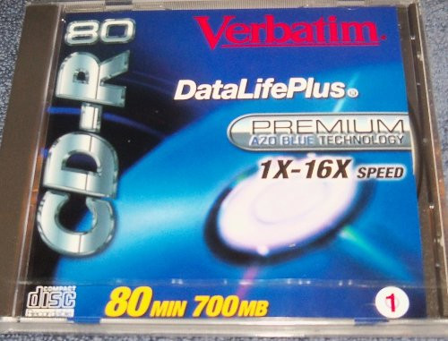 Cd-r 80 Verbatim Datalifeplus 1x-16x Speed