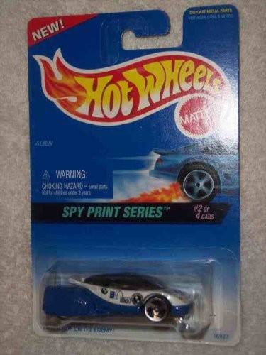 Spy Print Series #2 Alien 3-Spoke Wheels #554 Collectible Collector Car Mattel Hot Wheels 1:64 Scale