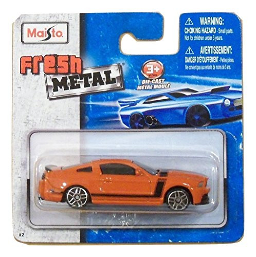 Maisto Fresh Metal Die-Cast Vehicles ~ 2013 Ford Mustang Boss 302 (Orange with Black Accents)