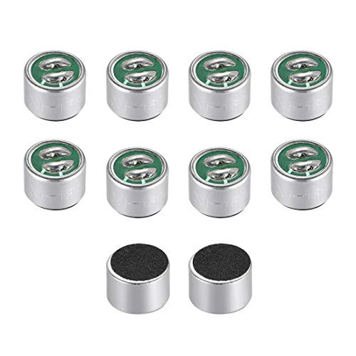 uxcell 9767 60dB Electret Microphone Pickup 9.7mm x 7mm Cylindrical Condenser MIC with Solder Joint for PCB 10 Pcs