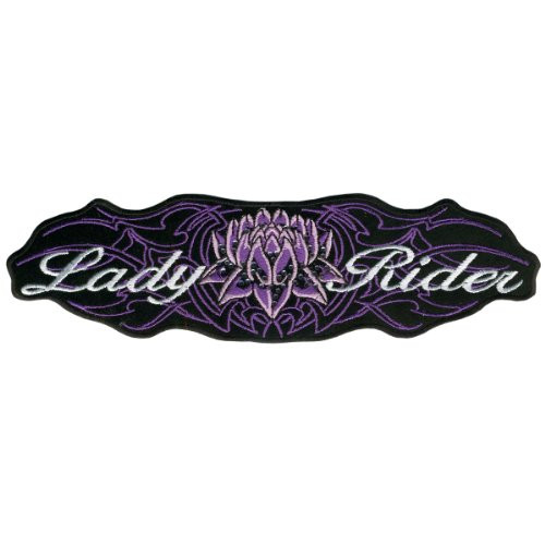 Hot Leathers Lady Rider Lotus Patch (4" Width x 1" Height)