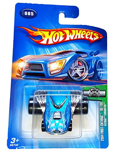 2004 First Editions -#85 Fatbax Exhausted Blue #2004-85 Collectible Collector Car Mattel Hot Wheels
