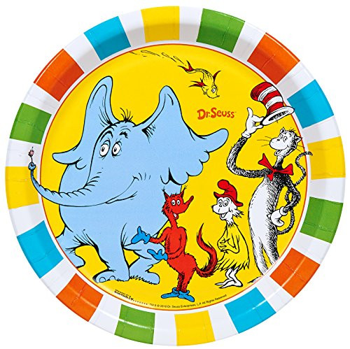 BirthdayExpress Dr Seuss Cat in The Hat Party Supplies - Dinner Plates (8) BirthdayExpress Dr Seuss Cat in The Hat Party Supplies - Dinner Plates (8)