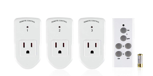 Century Wireless Remote Control Electrical Outlet Switch for Household Appliances, White (Learning Code, 3Rx-1Tx) Century Wireless Remote Control Electrical Outlet Switch for Household Appliances, White (Learning Code, 3Rx-1Tx)