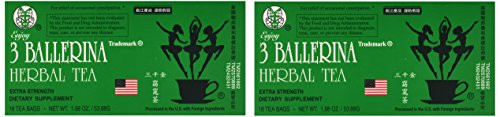 3 Ballerina Dieters Tea Extra Strength - 2 Pack (36 Tea Bags)