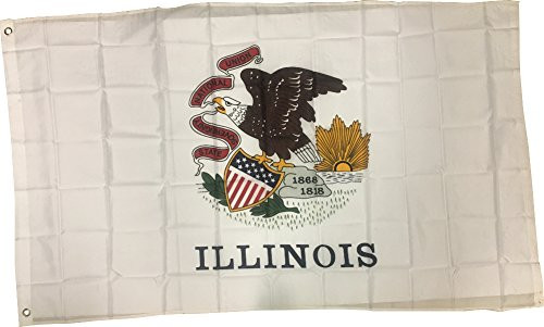 State Flag Large New 3x5 Illinois US USA American Flags