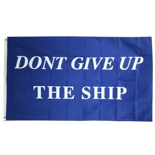 Commodore Perry 3ft x 5ft Polyester flag - Historical 3x5 Poly - Dont give up the ship 3 x 5