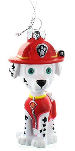 Kurt Adler Paw Patrol Marshall Dalmatian Firefighter Puppy Blow Mold Christmas Ornament