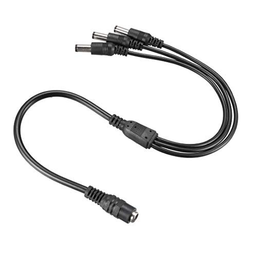 uxcell DC Power Splitter 1 Female To 3 Male 5.5mm X 2.2mm Y Adapter Cable for CCTV Camera LED Strip Light