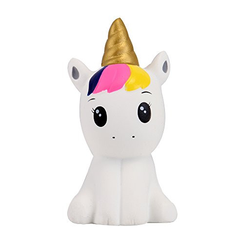 Anboor 4.9 Inches Squishies Unicorn Horse Kawaii Soft Slow Rising Scented Animal Squishies Stress Relief Kids Toy White Anboor 4.9 Inches Squishies Unicorn Horse Kawaii Soft Slow Rising Scented Animal Squishies Stress Relief Kids Toy White