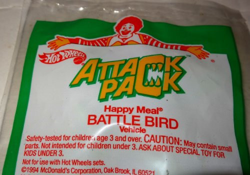Hot Wheels Attack Pack Battle Bird Vehicle McDonalds Happy Meal Toy #2 1994
