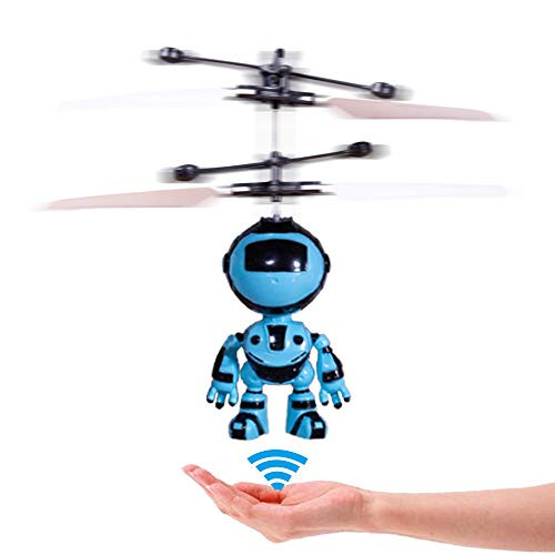 PALA PERRA RC Helicopter Flying Robot with Rechargeable Mini Infrared Induction Drone, RC Toys for Kids Boys Girls Indoor Games