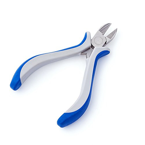 Pandahall 1pc Carbon-Hardened Steel Ferronickel Side Cutting Chains Memory Wire Cutter Handy Jewelry Cutting Pliers 4.52x2.28 Inch Pandahall 1pc Carbon-Hardened Steel Ferronickel Side Cutting Chains Memory Wire Cutter Handy Jewelry Cutting Pliers 4.52x2.28 Inch
