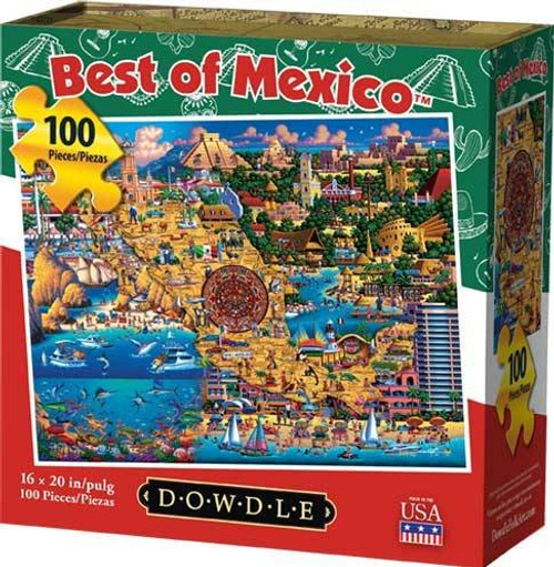 Dowdle Jigsaw Puzzle - Best of Mexico - 100 Piece Dowdle Jigsaw Puzzle - Best of Mexico - 100 Piece