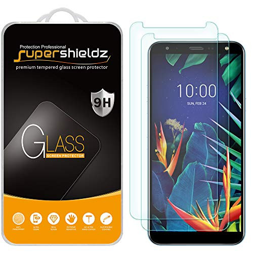 (2 Pack) Supershieldz for LG K40 Tempered Glass Screen Protector, Anti Scratch, Bubble Free