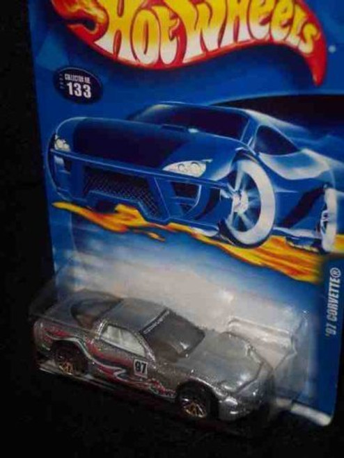 #2001-133 97 Corvette Lace Wheels Collectible Collector Car Mattel Hot Wheels 1:64 Scale