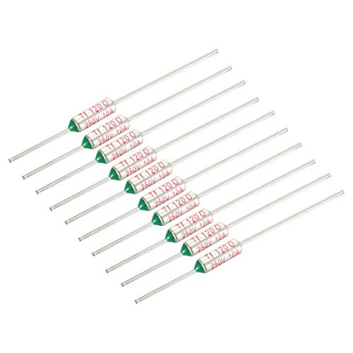 uxcell 250V 10A 120? Celsius Circuit Cut Off Temperature Thermal Fuse 10 Pcs