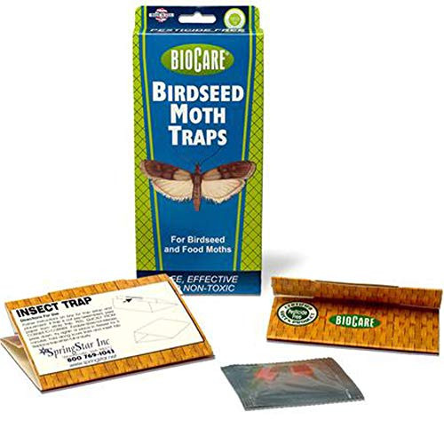 BioCare Birdseed and Pantry Moth Traps with Pheromone Lures, Nontoxic and Pesticide-Free, Made in USA, 2 Count - S204