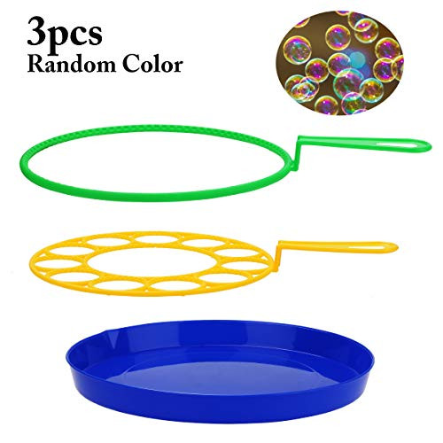 Bubble Wands?Coxeer Bubble Wand Set 3PCS Bubble Wands Toys Creative Funny Bubble Making Bubble Maker Bubble Wands for Kids Outdoor Game Toy(Random Color)