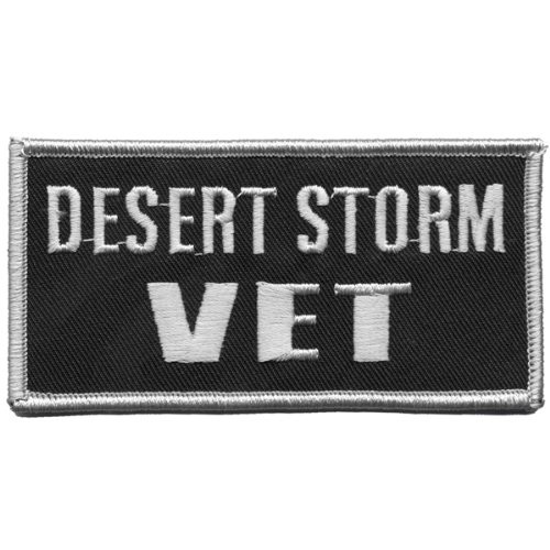 Hot Leathers Desert Storm Vet Banner Patch (4" Width x 1" Height)