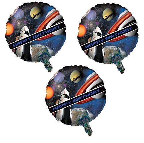 Creative Converting Space Blast Metallic Balloon (3-Pack)