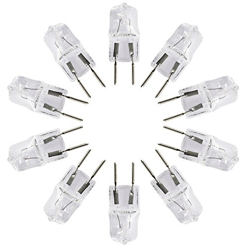 eTopLighting(10 Pack) G8-120V-75W, JCD Type Clear Halogen Bulb G8 Bi-Pin Base, 75 Watt 120 Volt, G8-120V-75W(10)