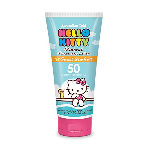 Australian Gold Hello Kitty Mineral Sunscreen Lotion, Sweet Starfruit, SPF 50, 5 Ounce