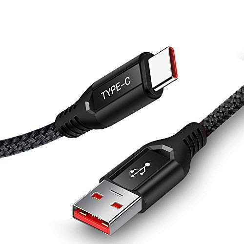 TITACUTE for OnePlus 7 Dash Type C Cable, 6.6FT Dash Charge USB C Cable Long Dash Cable 5V 4A Data Transfer Charging Rapidly USB Type-C Cable for OnePlus 7 Pro/7/6/6T/5/5T/3/3T Black