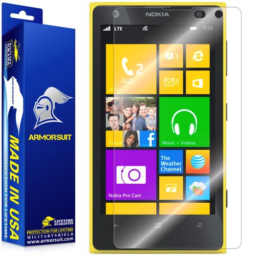 ArmorSuit MilitaryShield - Nokia Lumia 1020 Screen Protector Shield Ultra Clear + Lifetime Replacements ArmorSuit MilitaryShield - Nokia Lumia 1020 Screen Protector Shield Ultra Clear + Lifetime Replacements