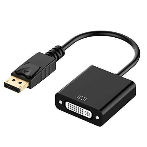 DP to DVI Adapter, Qaoquda Gold Plated DisplayPort DP to DVI Male to Female Converter Video Adapter Cable