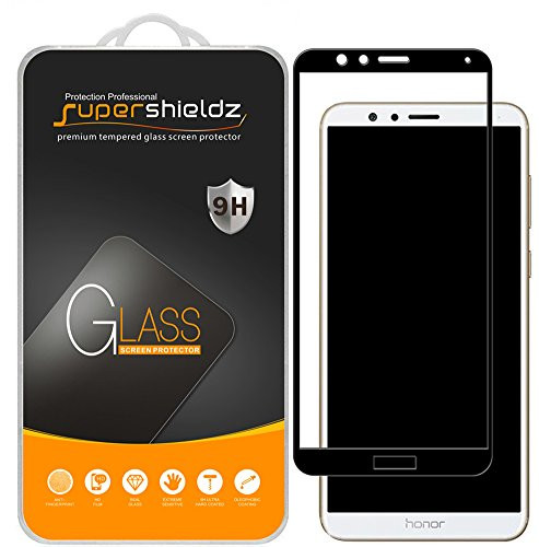 (2 Pack) Supershieldz for Huawei Mate SE Tempered Glass Screen Protector, (Full Screen Coverage) Anti Scratch, Bubble Free (Black)
