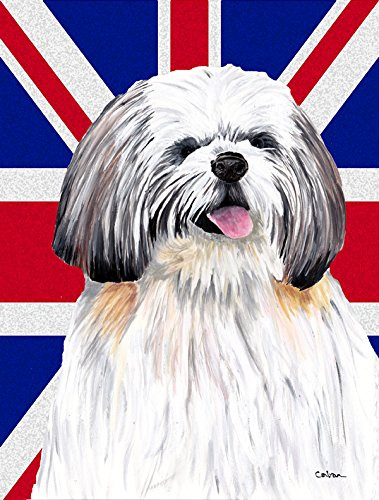 Caroline's Treasures SC9840GF Shih Tzu with English Union Jack British Flag, Small, Multicolor