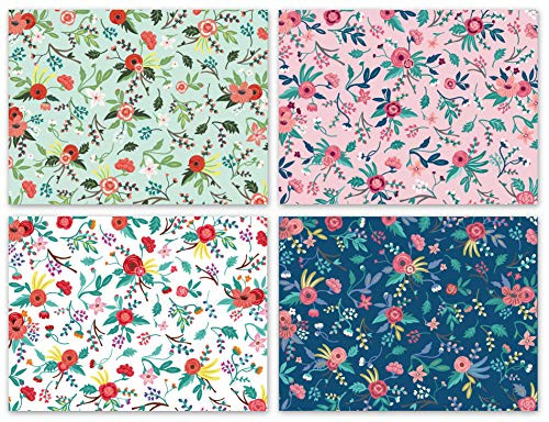 Blank Cards with Envelopes - 24 Floral Blank Note Cards with Envelopes - Assorted Cards for All Occasions! Blank Notecards and Envelopes Stationary Set for Personalized Greeting Cards