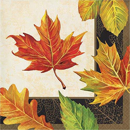 Creative Converting 332025case Elegant Fall Napkins, One Size, Multicolor