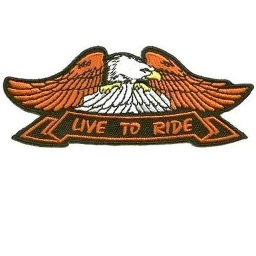 EAGLE LIVE TO RIDE Embroidered Motorcycle MC Club NEW Biker Vest Patch PAT-0579