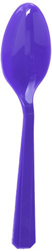 Amscan New Purple Plastic Spoons | Party Supply | 240 ct.