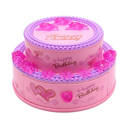 JETEHO Musical Jewelry Box with 2-Drawers and Mirror Musical Jewelry Storage Box for Birthday Gift JETEHO Musical Jewelry Box with 2-Drawers and Mirror Musical Jewelry Storage Box for Birthday Gift